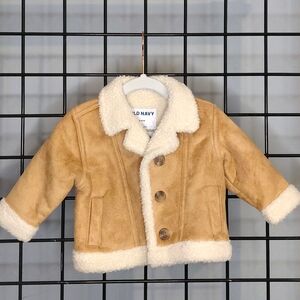 Old Navy Kids Tan Jacket with Cream Accents
